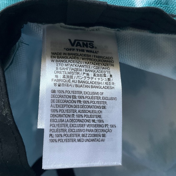 Vans hat for girls, green and white color, size ML. - Picture 4 of 4